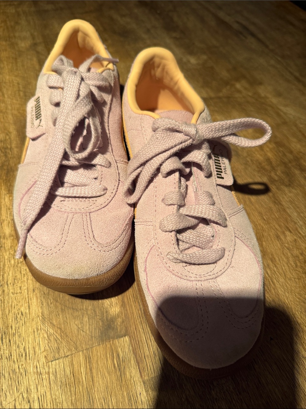 Puma Palermo Woman’s Suede Sneakers - Grape Mist/Peach Fizz